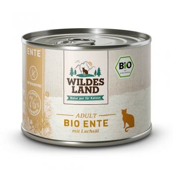 Wildes Land Cat BIO Ente mit Lachsöl 200g